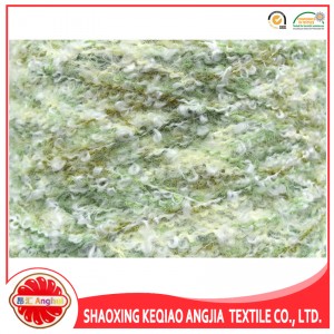 Space dye 1.3CM imitated nylon mink feather yarn for knitting