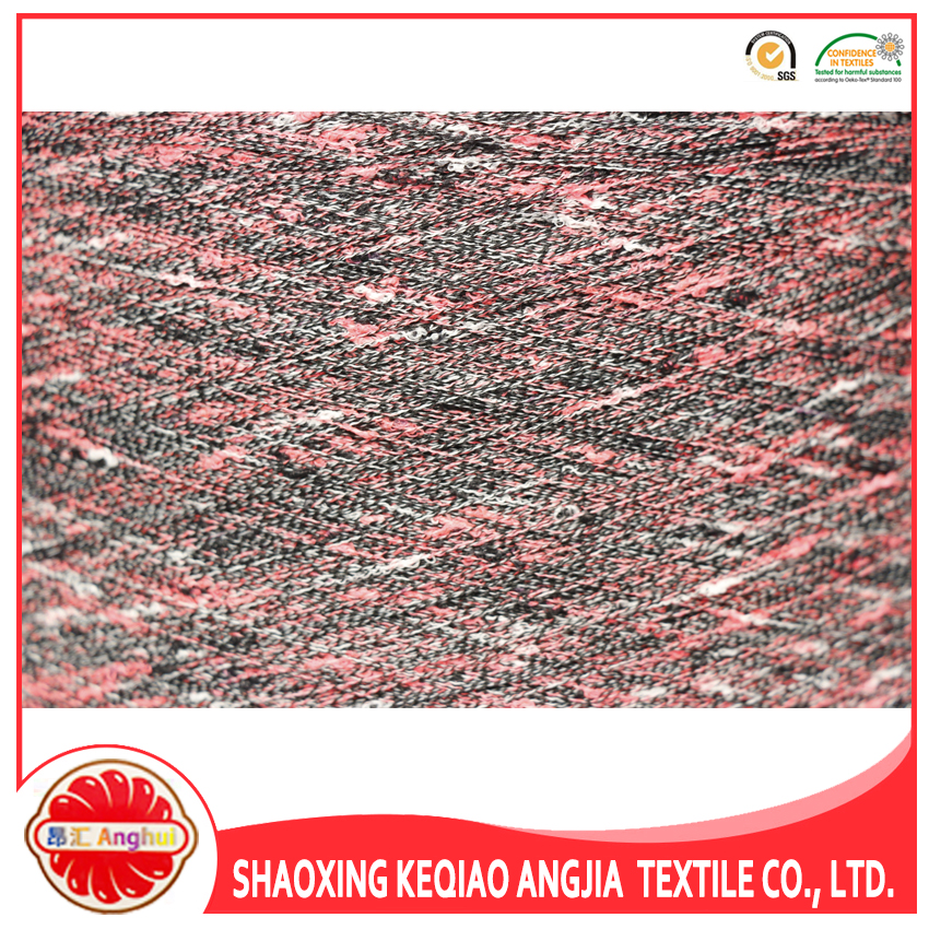 Colorful 100% Polyester Knot Yarn/Knop Yarn For Knitting