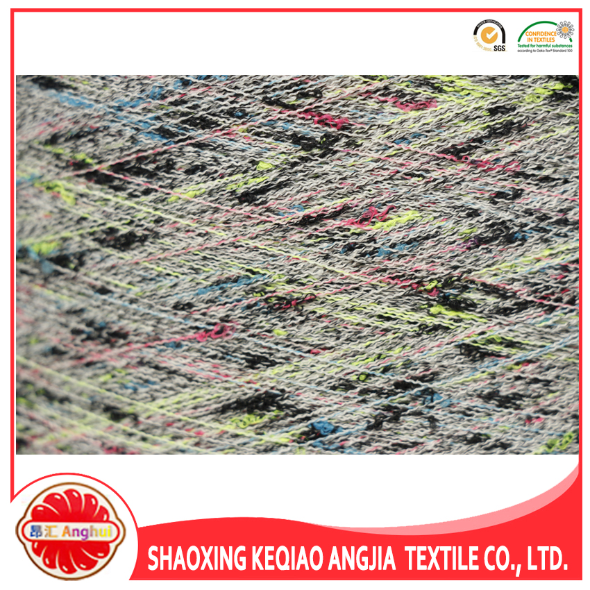 Colorful 100% Polyester Knot Yarn/Knop Yarn For Knitting